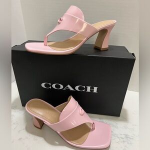 Coach Women's Pink Heeled Sandals